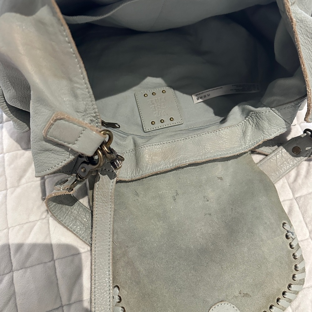 We The Free Soft aqua color  Leather Shoulder Bag - Picture 5 of 5
